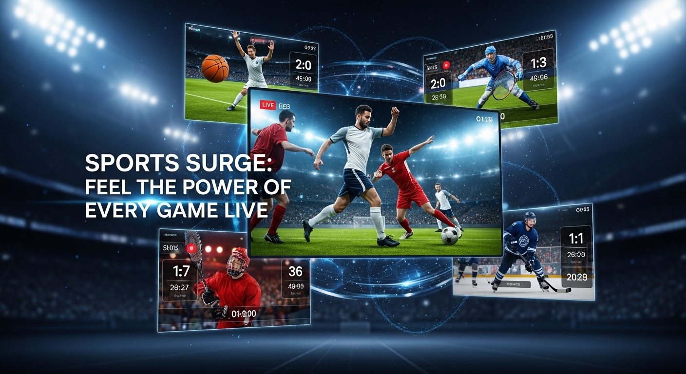 Sports Surge: Feel the Power of Every Game Live